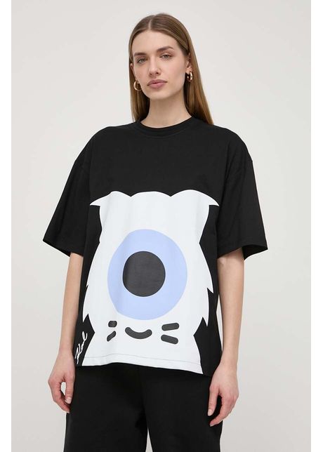 Karl lagerfeld tricou din bumbac x darcel disappoints femei culoarea negru