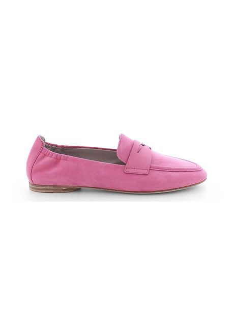 Kennel schmenger mocasini din piele intoarsa billy femei culoarea roz cu toc plat 31 14030