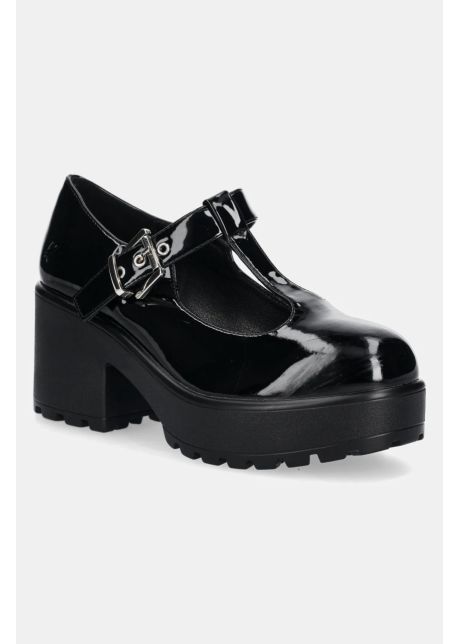 Koi footwear pumps sai black mary janes patent edition culoarea negru cu toc drept nd35