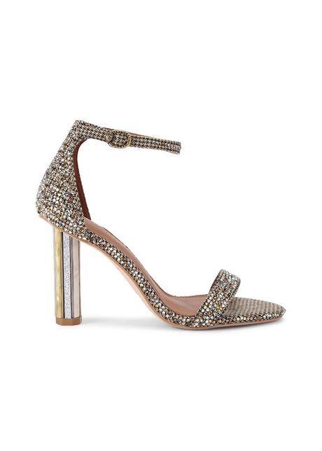 Kurt Geiger London pantofi cu toc Perspex Heel Sandal culoarea auriu, 4726940609