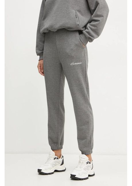 La mania pantaloni de trening ridge culoarea gri neted ridge