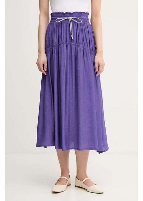 La petite fran aise fust josette culoarea violet midi evazati josette