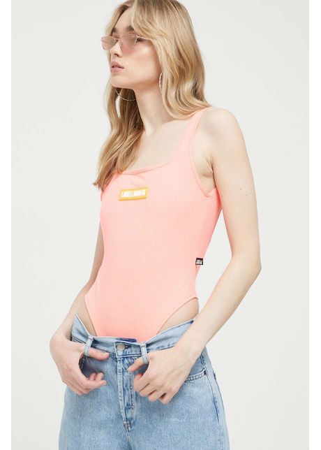 Labellamafia body femei culoarea roz cu spate descoperit
