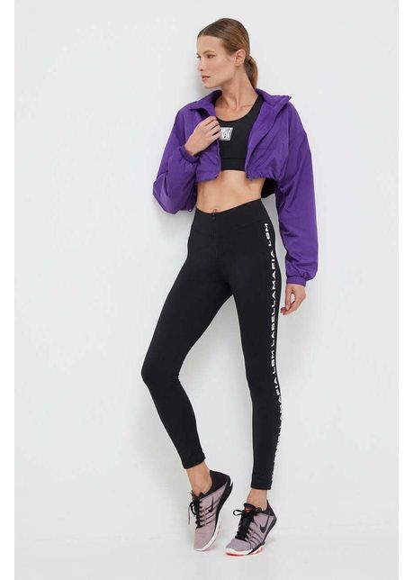 Labellamafia leggins de antrenament essentials culoarea negru cu imprimeu