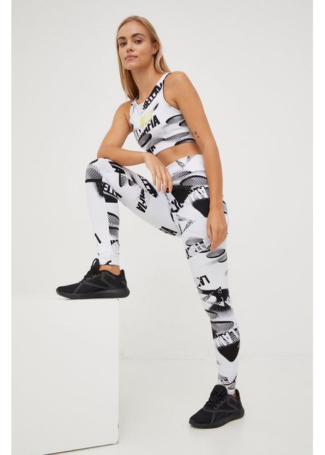 Labellamafia leggins de antrenament fan femei culoarea alb modelator