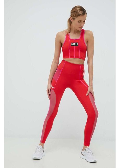 Labellamafia leggins de antrenament wake up femei culoarea rosu modelator