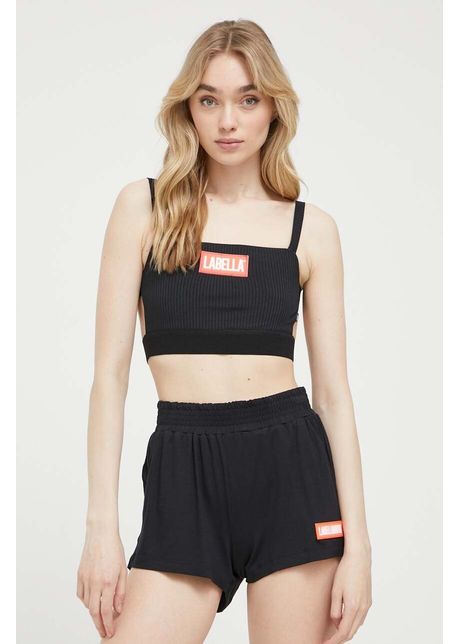 Labellamafia top femei culoarea negru cu spate descoperit