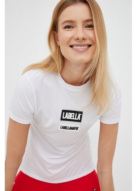 Labellamafia tricou de antrenament go on culoarea alb