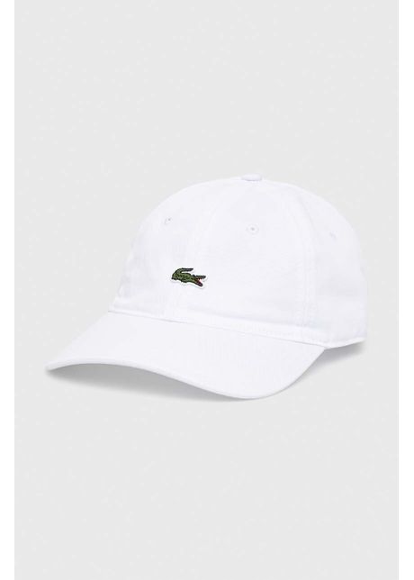 Lacoste apc de baseball din bumbac culoarea alb cu imprimeu rk0491 031