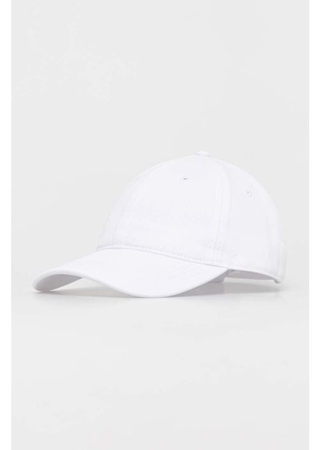 Lacoste apc de baseball din bumbac culoarea alb neted
