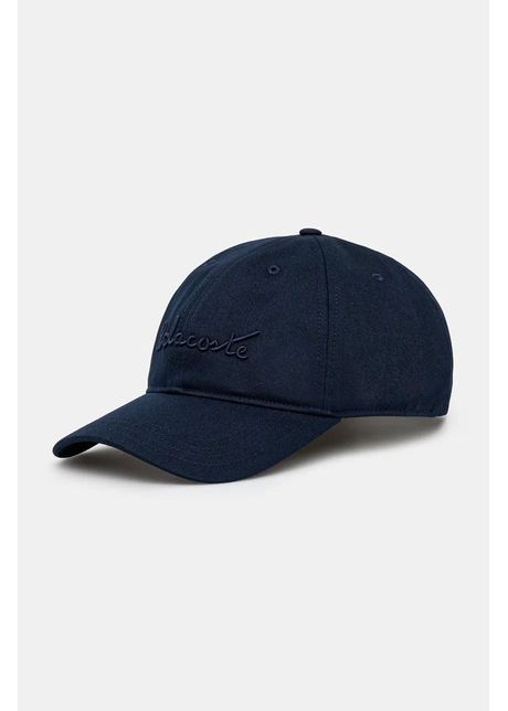 Lacoste apc de baseball din bumbac culoarea bleumarin cu imprimeu rk7592