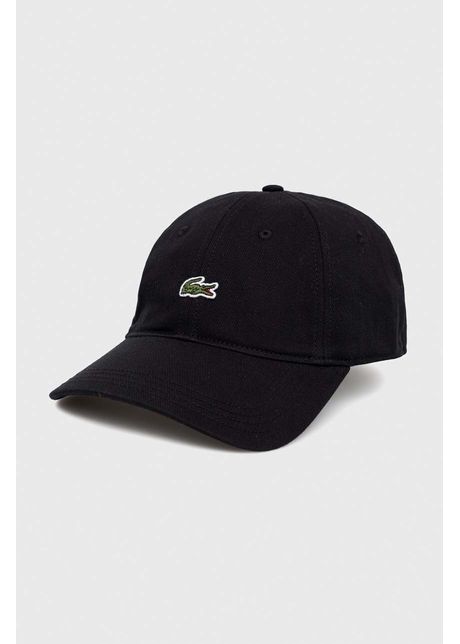 Lacoste apc de baseball din bumbac culoarea negru cu imprimeu rk0491 031