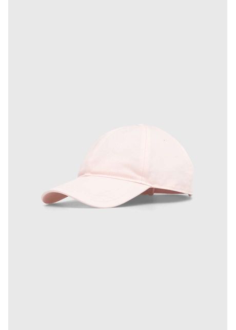 Lacoste apc de baseball din bumbac culoarea roz neted