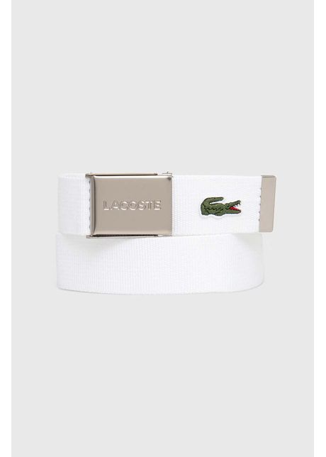 Lacoste curea barbati culoarea alb