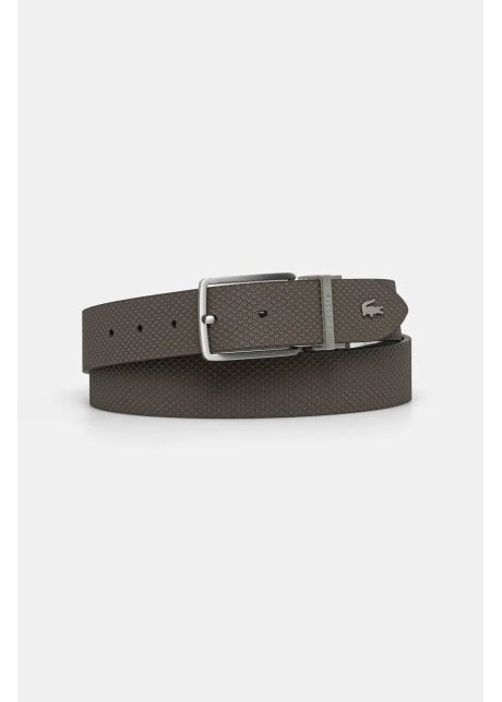 Lacoste curea de piele cu doua fete barbati culoarea negru rc4085