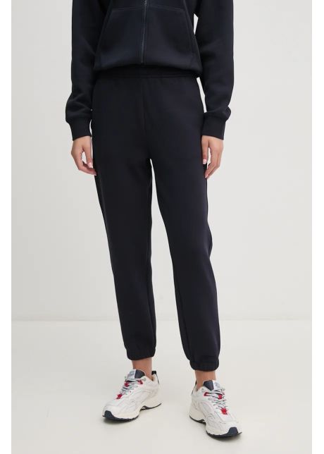 Lacoste pantaloni de trening culoarea albastru marin neted