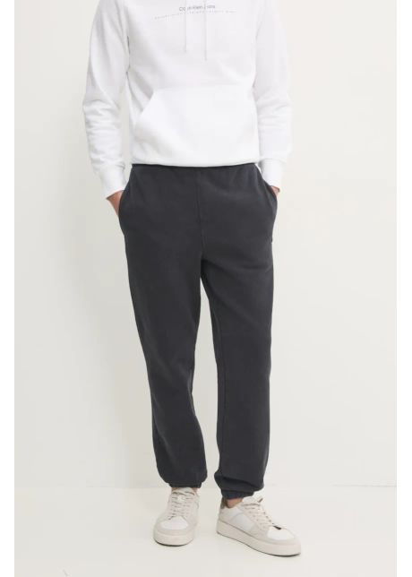 Lacoste pantaloni de trening din bumbac culoarea negru neted xh2852