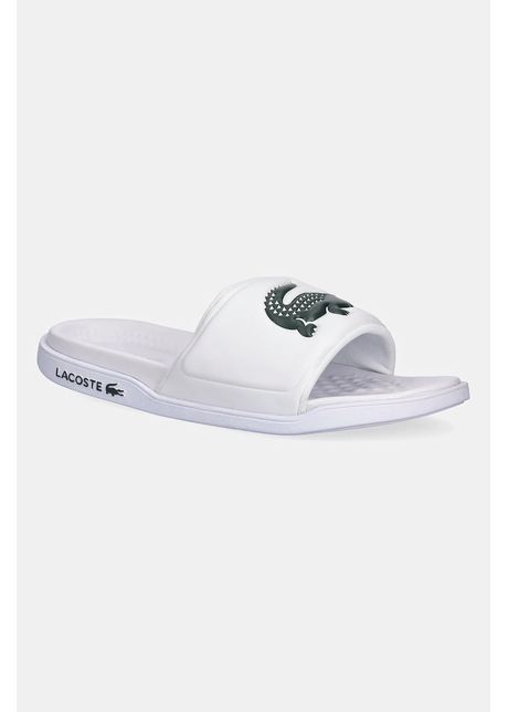 Lacoste papuci serve slide dual culoarea alb 49cma0038