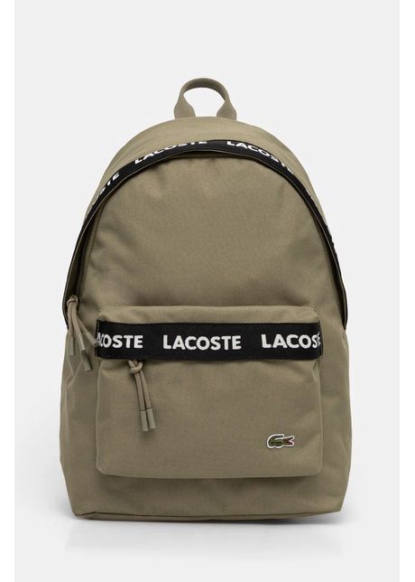 Lacoste rucsac culoarea verde mare cu imprimeu nu4685nz