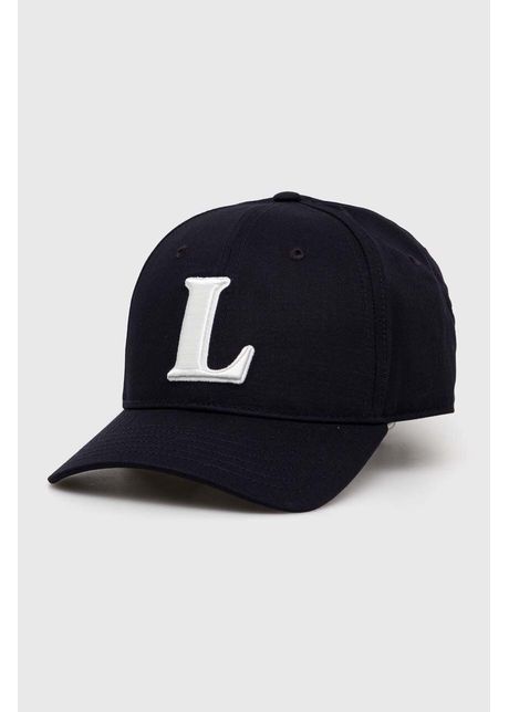 Lacoste sapca culoarea albastru marin cu imprimeu
