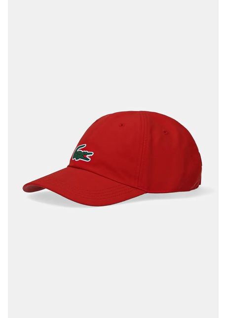 Lacoste sapca culoarea rosu cu imprimeu rk2450