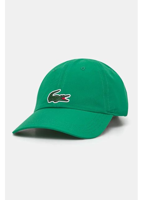 Lacoste sapca culoarea verde cu imprimeu rk2450