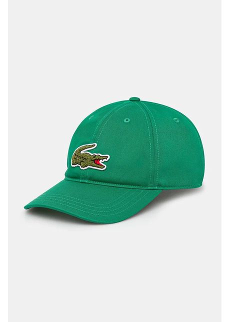 Lacoste sapca culoarea verde cu imprimeu rk3186