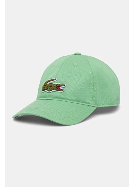 Lacoste sapca culoarea verde cu imprimeu rk3186