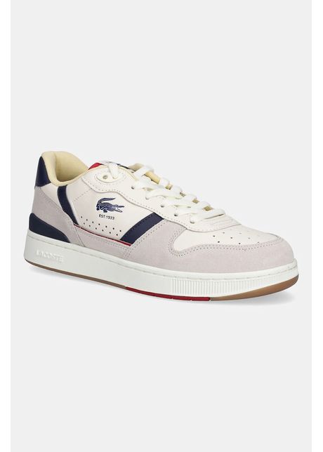 Lacoste sneakers din piele t clip culoarea gri 48sma0103