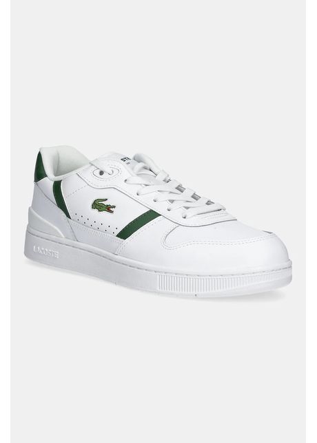 Lacoste sneakers din piele t clip set culoarea alb 48sma0031