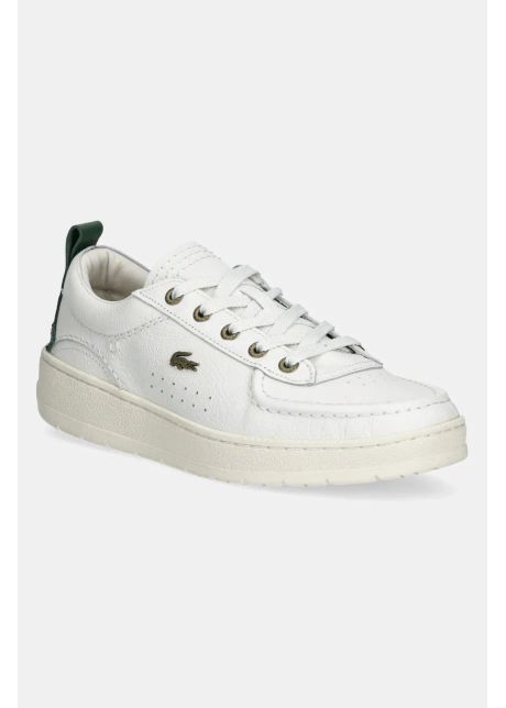 Lacoste sneakers din piele umpire b rba i culoarea alb 49cma0002