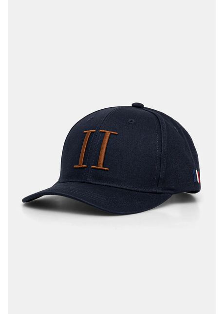 Les deux apc de baseball din bumbac culoarea albastru marin cu imprimeu ldm702043