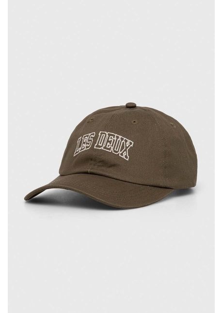 Les deux apc de baseball din bumbac culoarea bej cu imprimeu