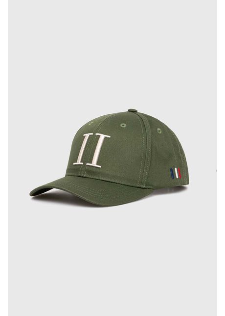 Les deux apc de baseball din bumbac culoarea verde cu imprimeu