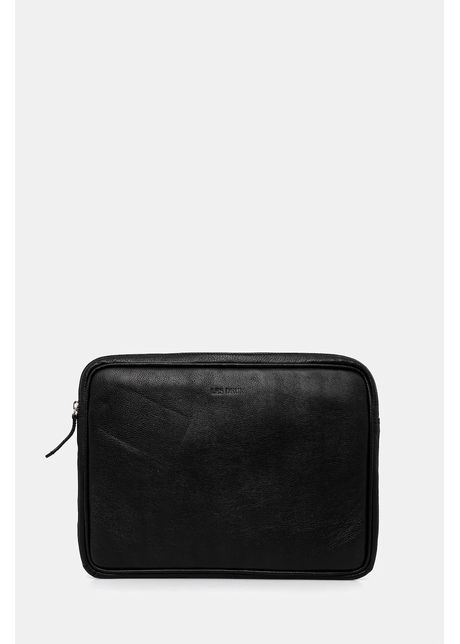 Les deux hus de laptop din piele culoarea negru ldm940063