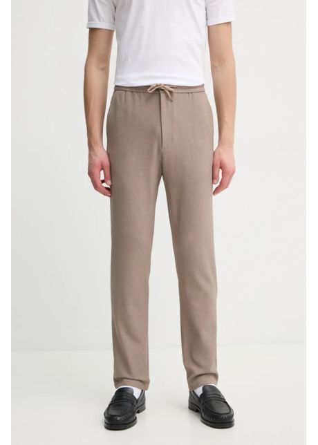 Les deux pantaloni b rba i culoarea bej cu fason chinos ldm501101