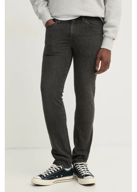 Levi s blugi din amestec de in 511 slim barbati culoarea gri 04511
