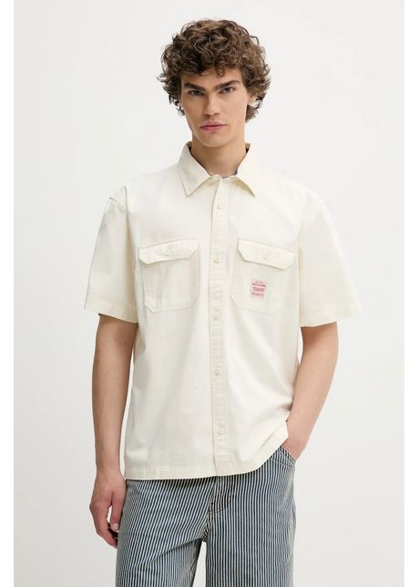 Levi s c ma din bumbac ss dalton worker ww culoarea bej cu guler clasic relaxed 001ta