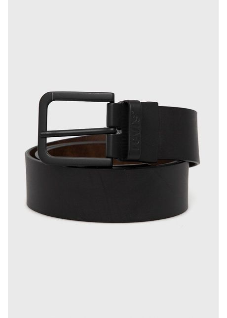 Levi s curea de piele cu dou fe e b rba i culoarea negru