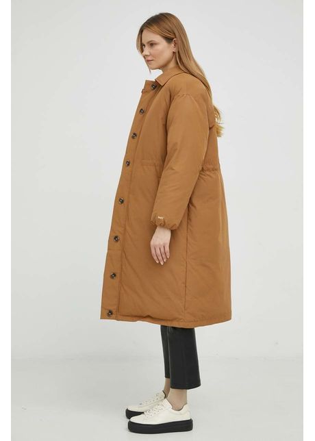 Levi s geaca femei culoarea maro de iarna oversize