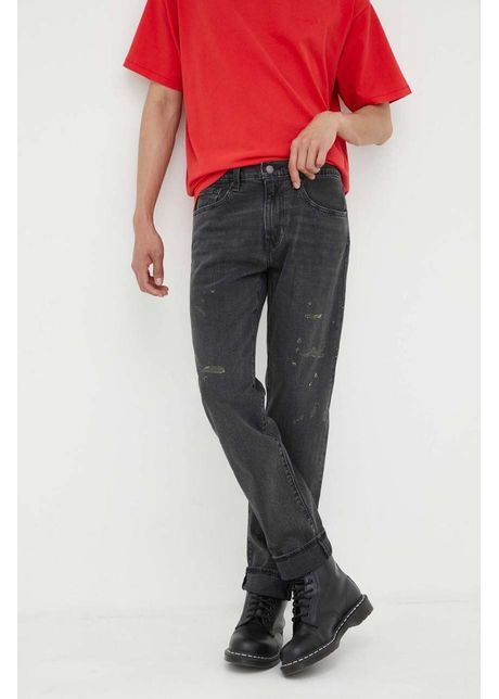 Levi s jeansi 502 taper barbati culoarea negru
