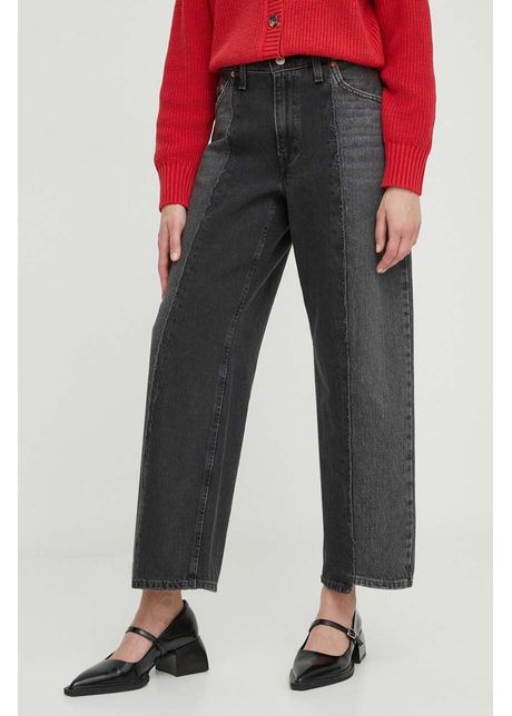 Levi s jeansi baggy crop femei medium waist