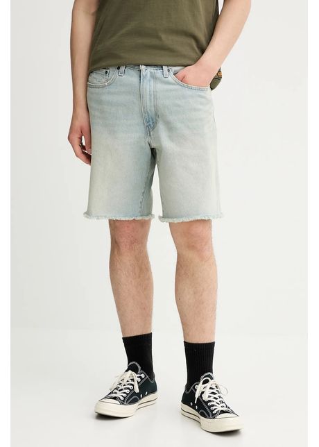 Levi s pantaloni scur i jeans culoarea bej a8461