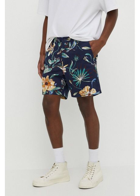 Levi s pantaloni scurti din bumbac culoarea albastru marin