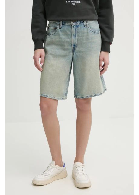 Levi s pantaloni scurti jeans baggy dad femei neted high waist 000mj