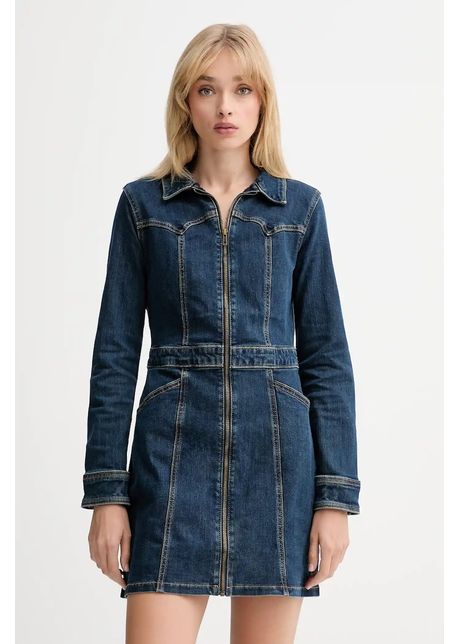 Levi's rochie jeans mini, mulata, 003S6