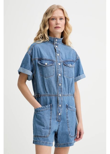 Levi s salopet din denim ss surplus romper bumbac cu guler 001wi