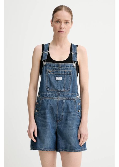 Levi s salopet din denim utility shortall 001uy
