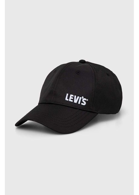 Levi s sapca culoarea negru cu imprimeu