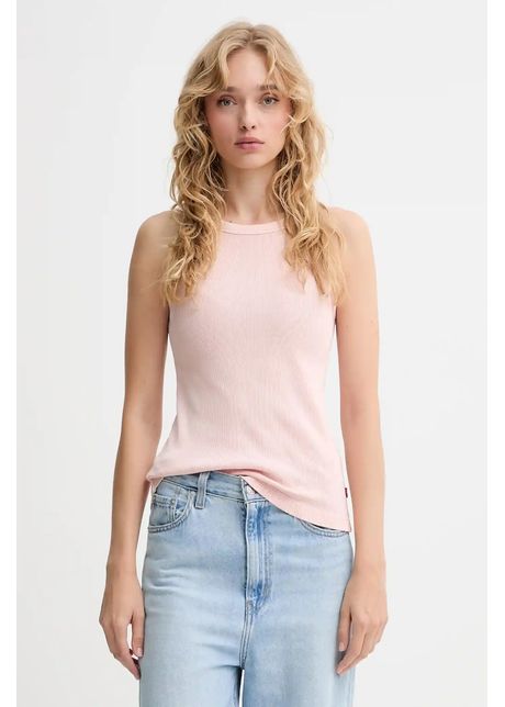 Levi's top din bumbac culoarea roz, A3381